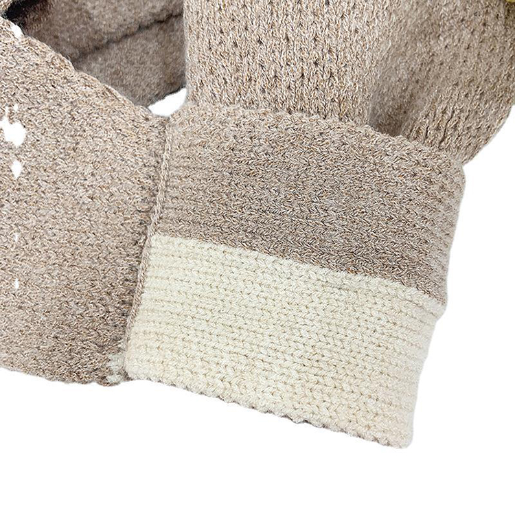 Monochrome twill knitted retro scarf wholesale