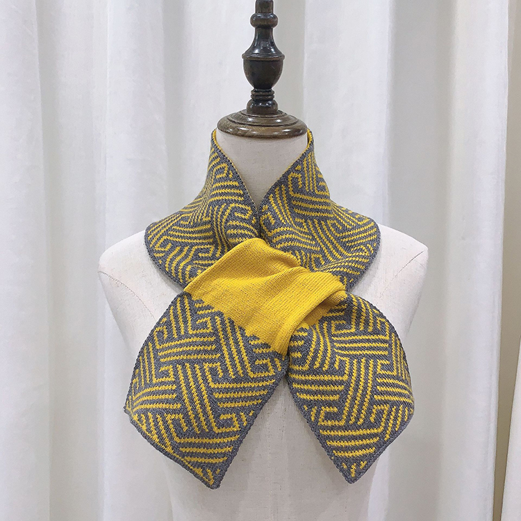 Ladies trendy shawl knitted scarf wholesale