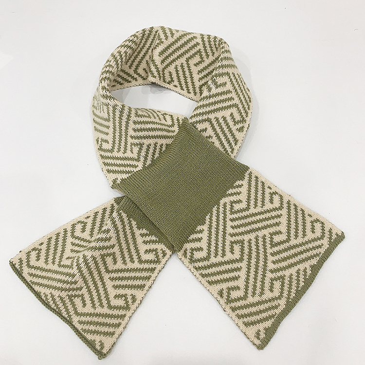 Ladies trendy shawl knitted scarf wholesale