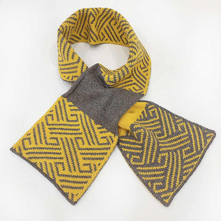 Ladies trendy shawl knitted scarf wholesale