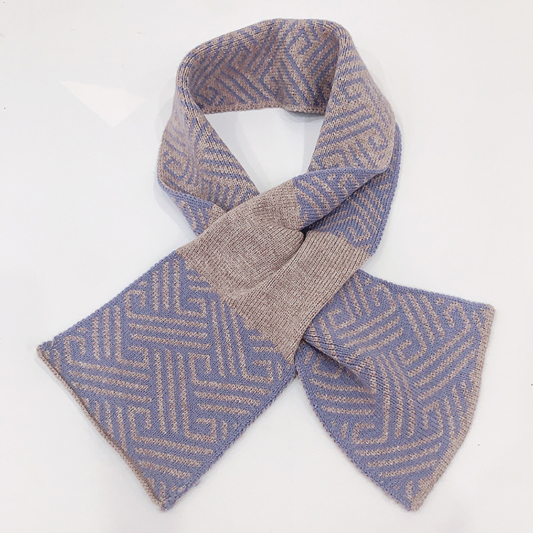 Ladies trendy shawl knitted scarf wholesale