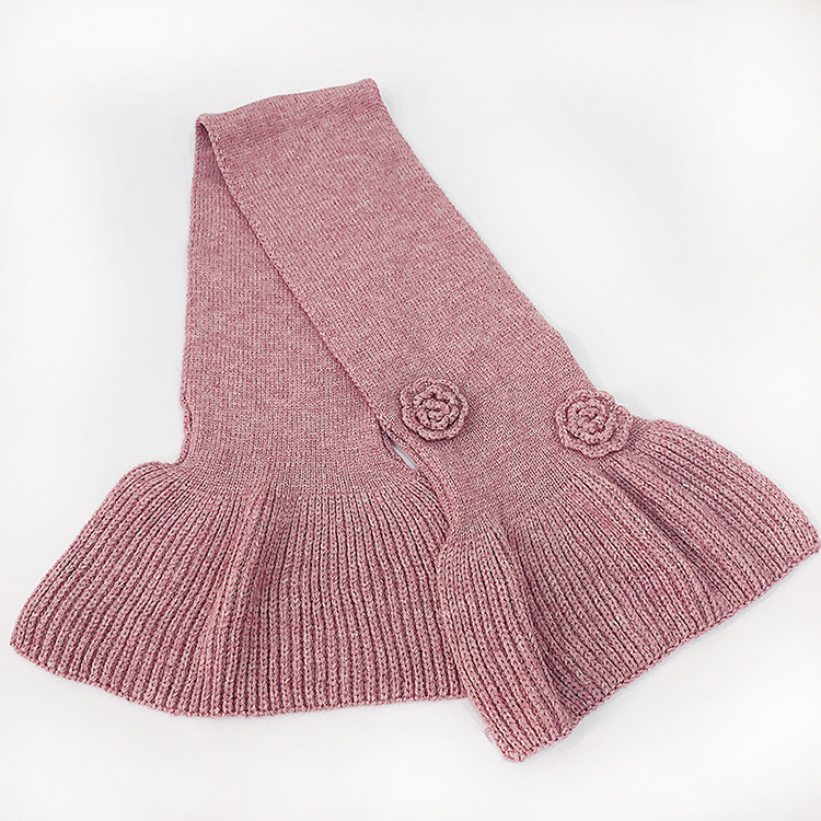 Cross Rose Carved Knit Scarf Wholesale