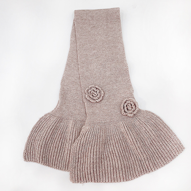Cross Rose Carved Knit Scarf Wholesale