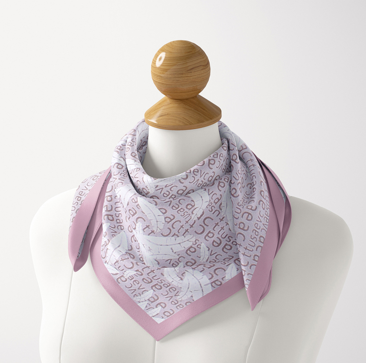 Feathers flying soft silk square scarf wholesale