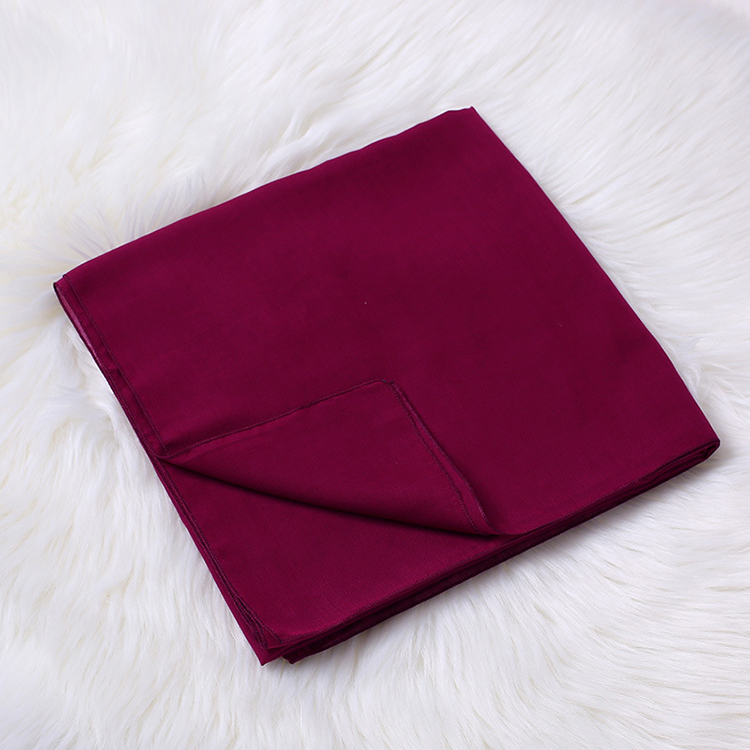 Monochrome cotton linen ladies square scarf wholesale