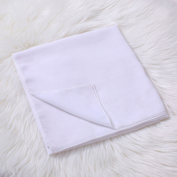 Monochrome cotton linen ladies square scarf wholesale