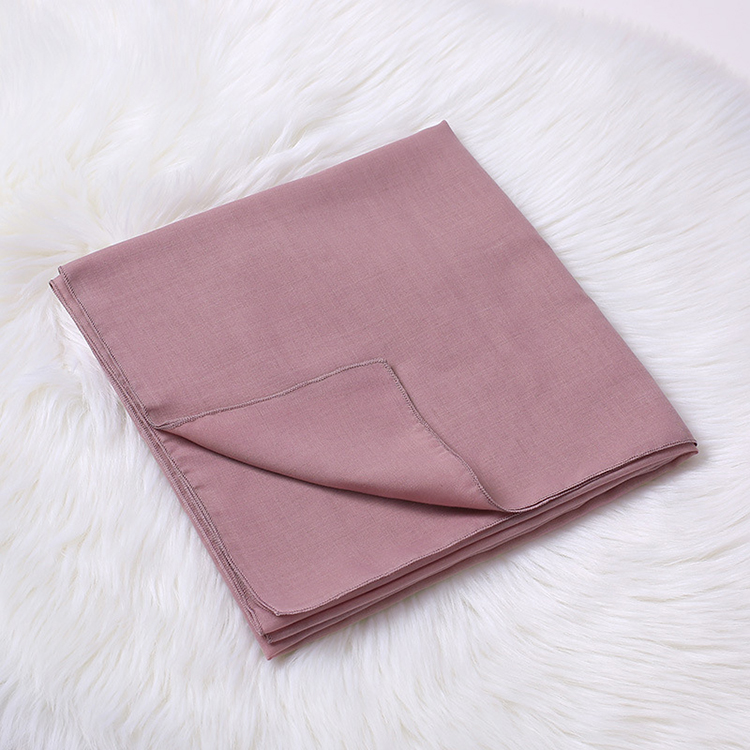 Monochrome cotton linen ladies square scarf wholesale