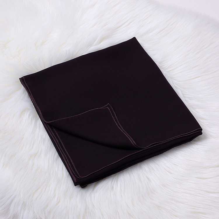 Monochrome cotton linen ladies square scarf wholesale