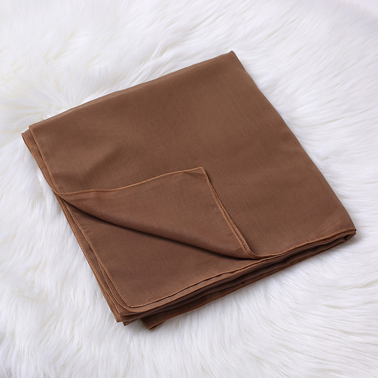 Monochrome cotton linen ladies square scarf wholesale