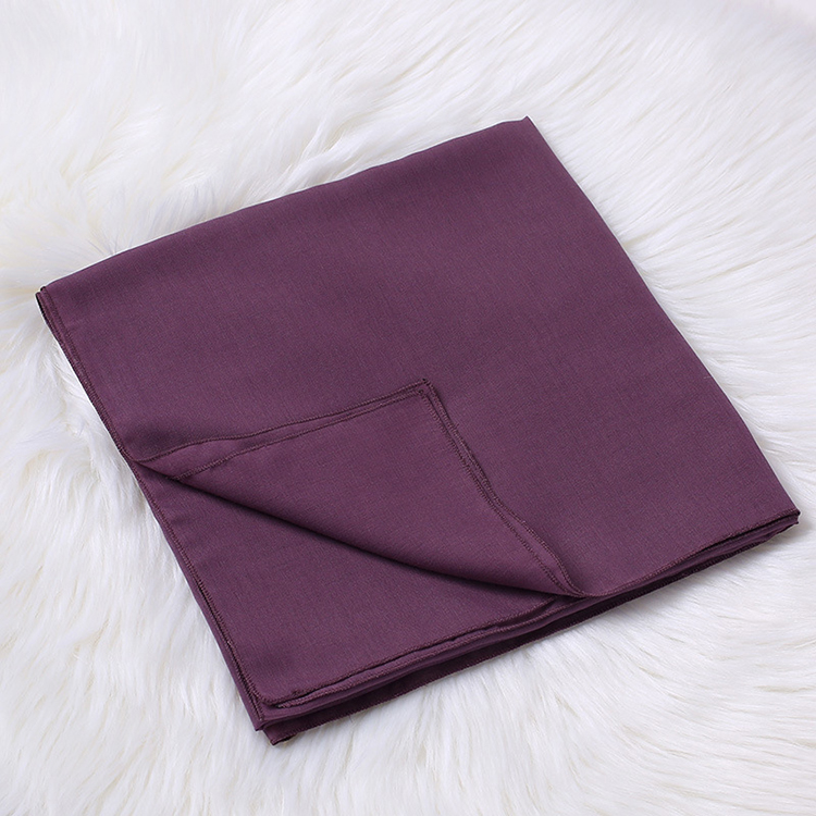 Monochrome cotton linen ladies square scarf wholesale