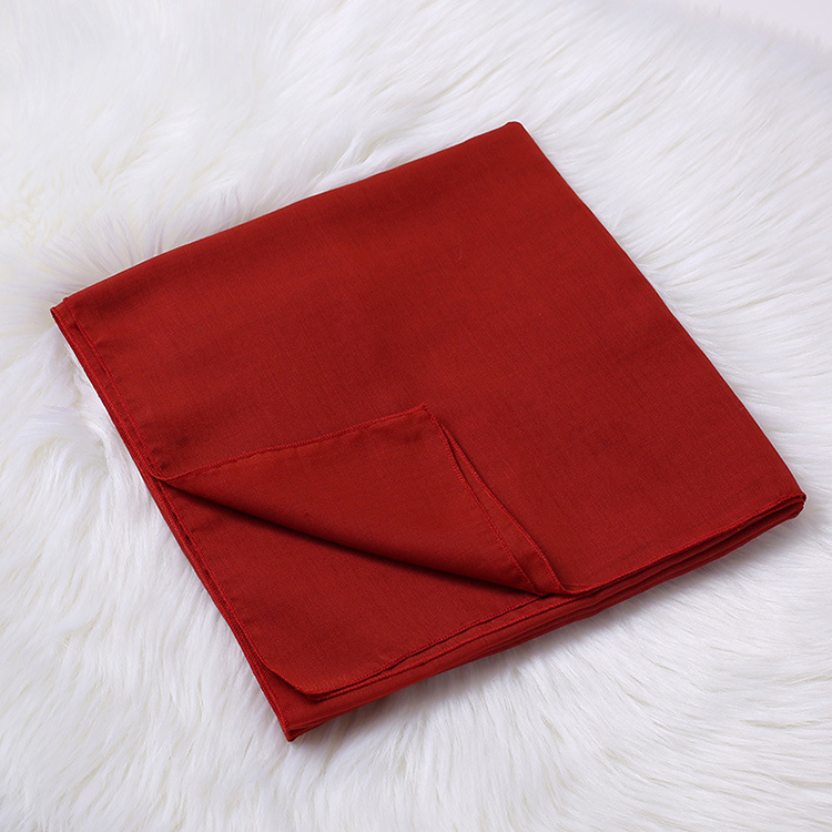 Monochrome cotton linen ladies square scarf wholesale