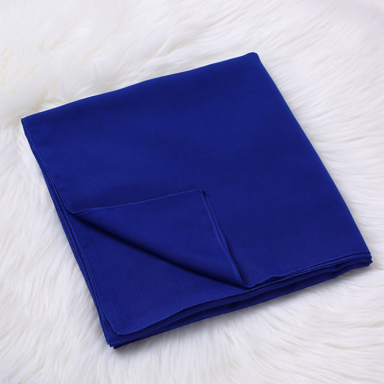 Monochrome cotton linen ladies square scarf wholesale