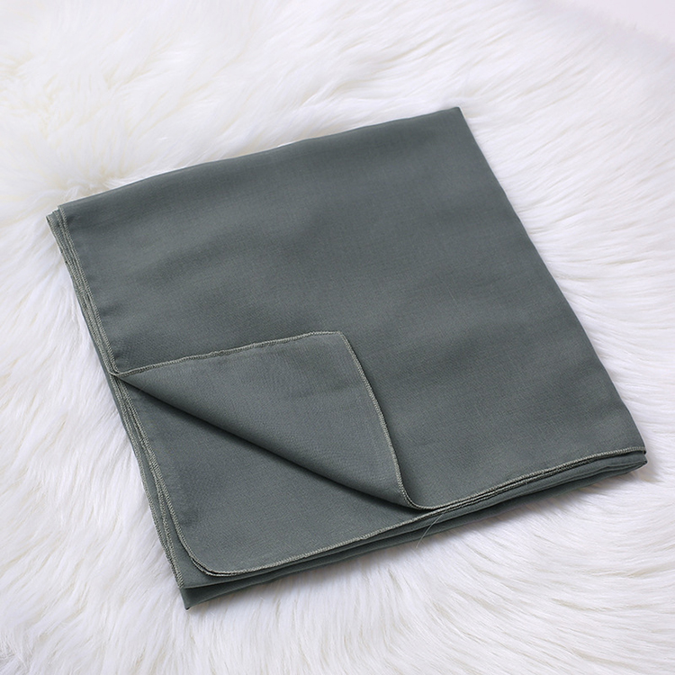 Monochrome cotton linen ladies square scarf wholesale