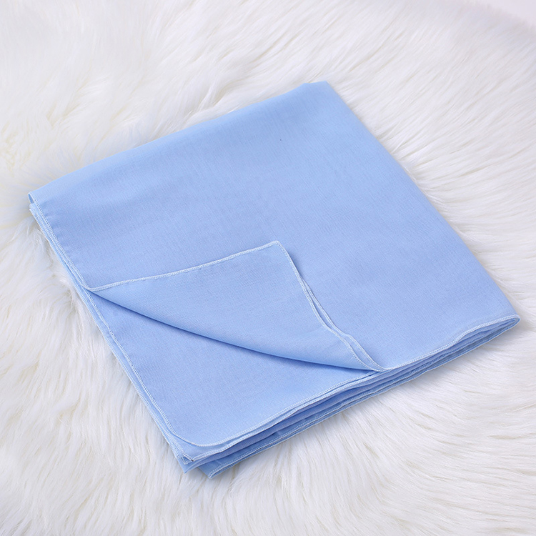 Monochrome cotton linen ladies square scarf wholesale