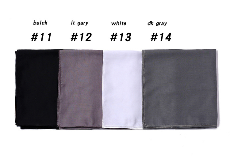 Monochrome cotton linen ladies square scarf wholesale