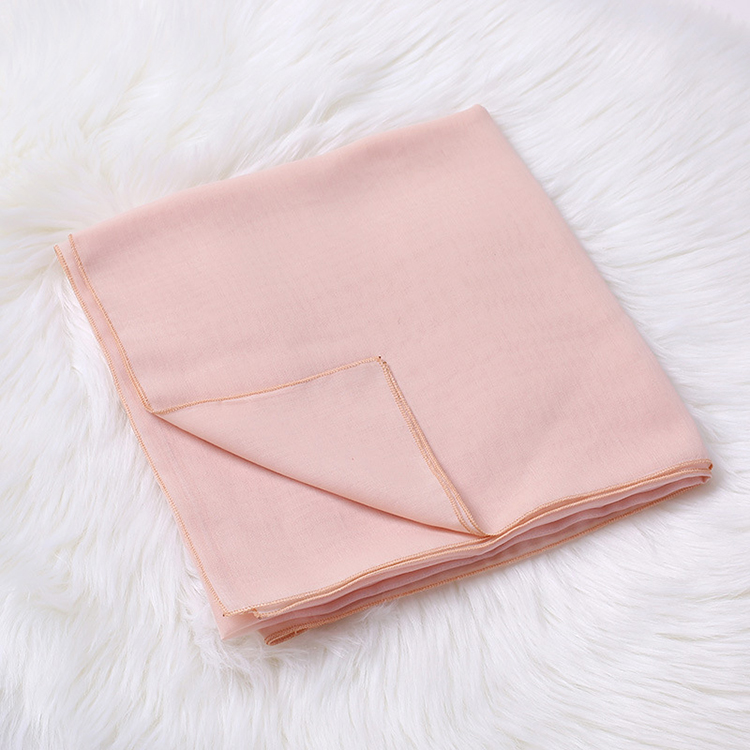 Monochrome cotton linen ladies square scarf wholesale