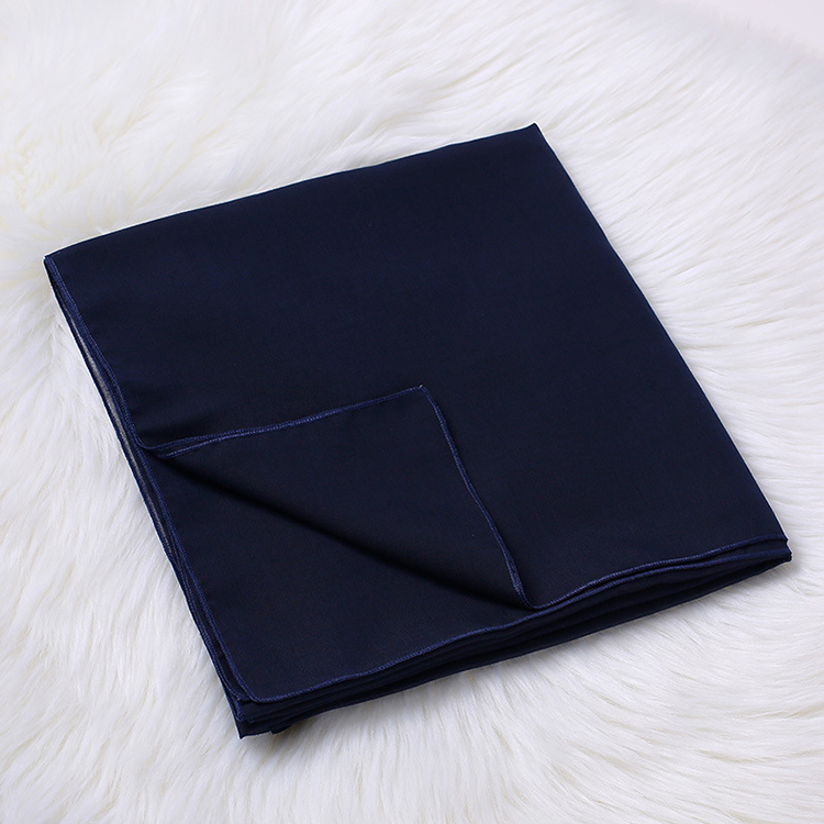 Monochrome cotton linen ladies square scarf wholesale