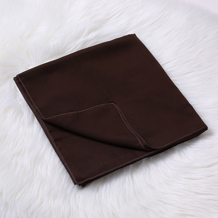 Monochrome cotton linen ladies square scarf wholesale