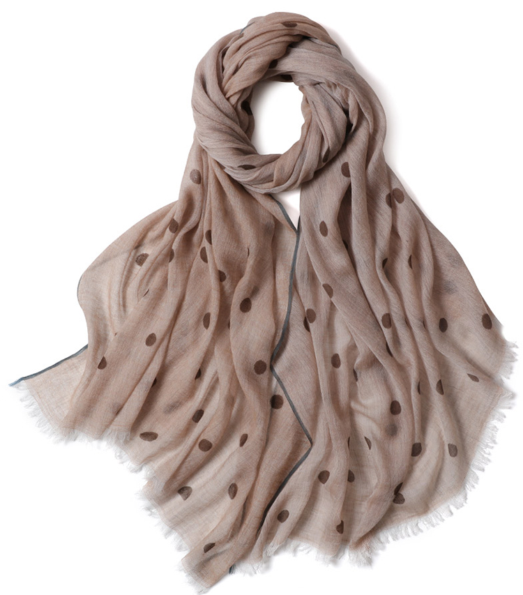 Winter warm shawl retro polka dot 100% cashmere wholesale