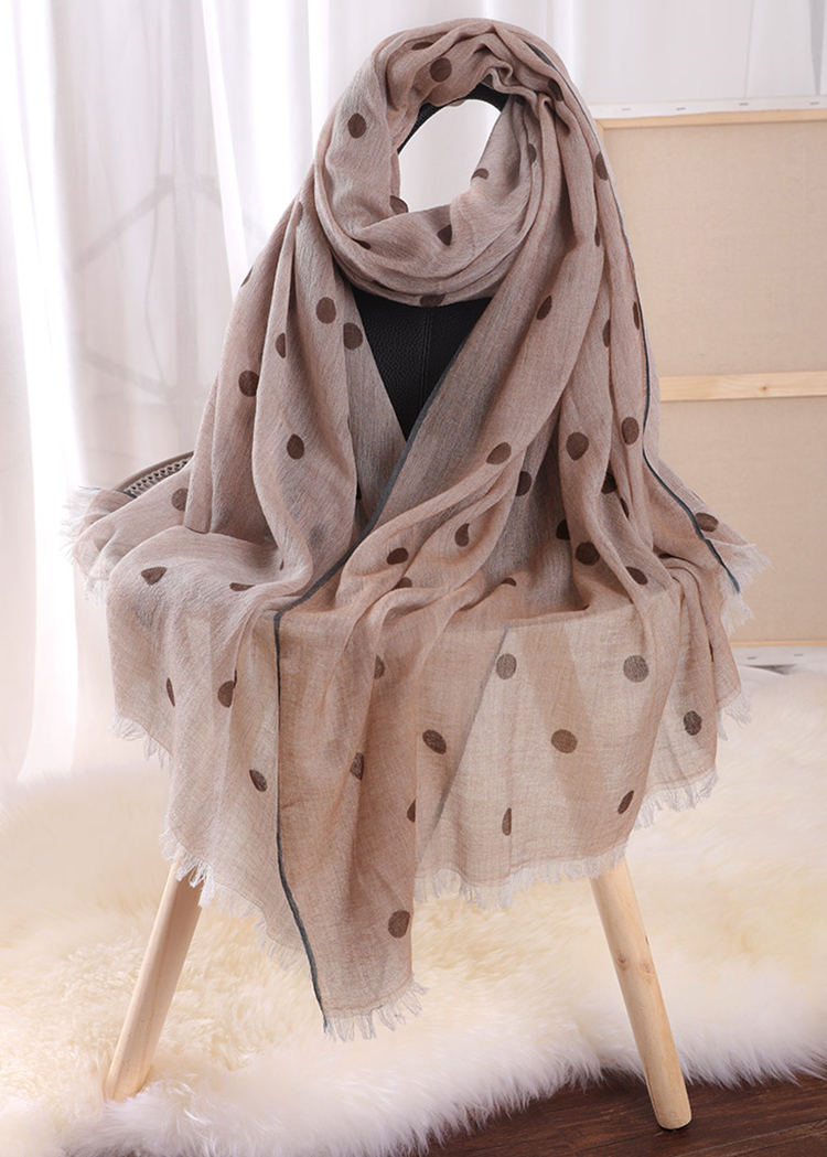 Winter warm shawl retro polka dot 100% cashmere wholesale