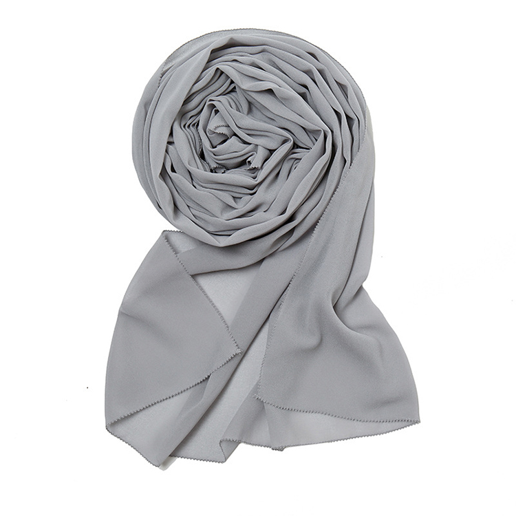 Winter satin pearl chiffon headscarf wholesale