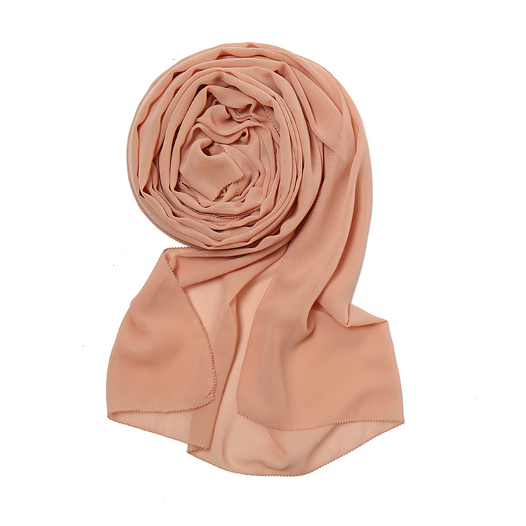 Winter satin pearl chiffon headscarf wholesale