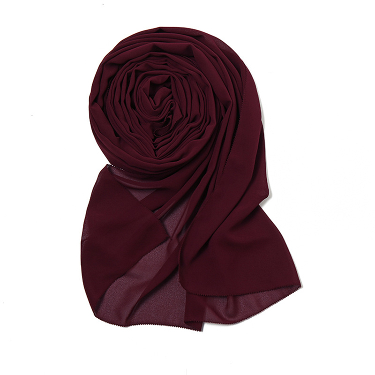 Winter satin pearl chiffon headscarf wholesale