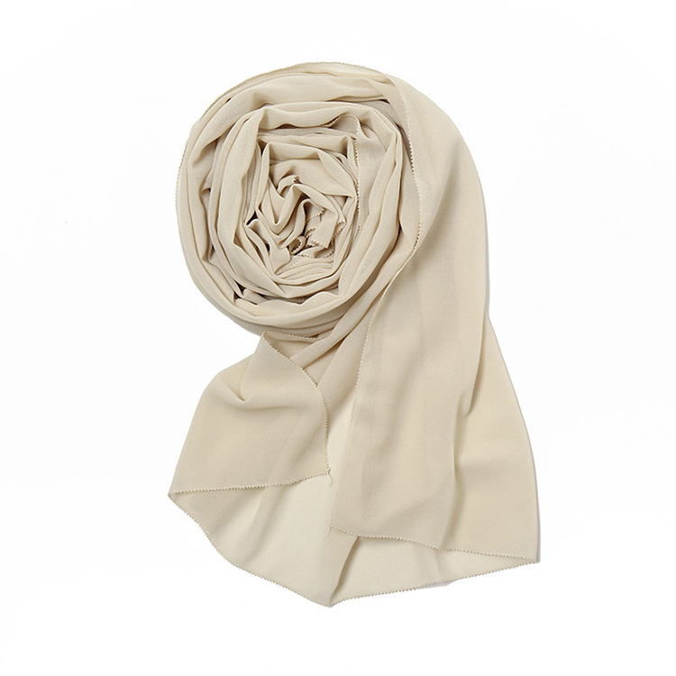Winter satin pearl chiffon headscarf wholesale