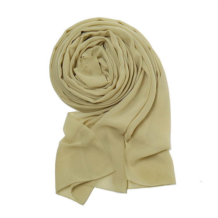 Winter satin pearl chiffon headscarf wholesale