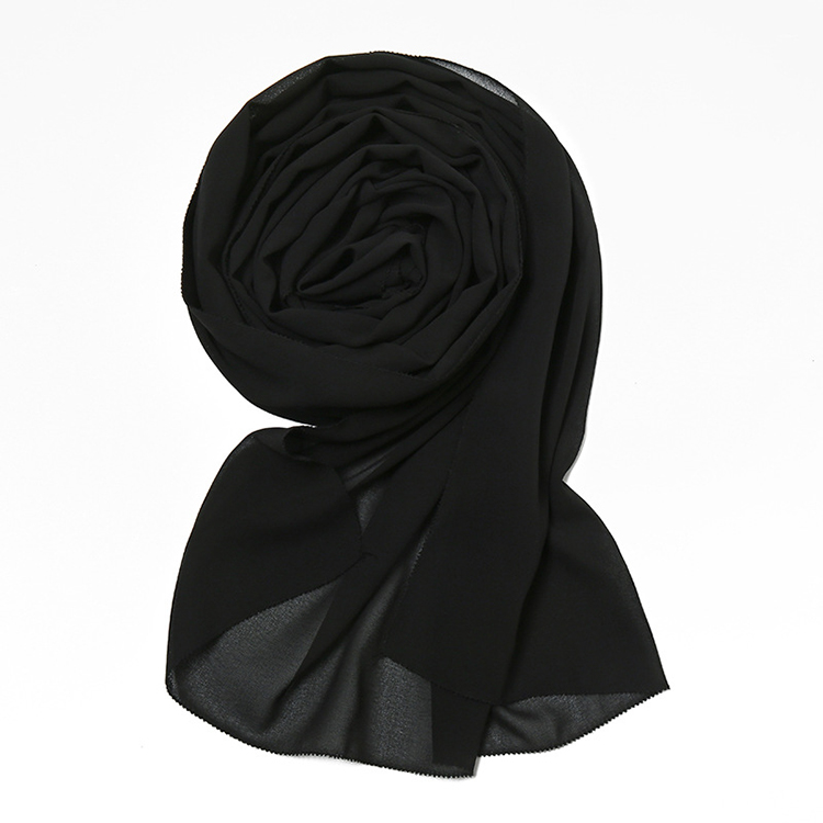 Winter satin pearl chiffon headscarf wholesale