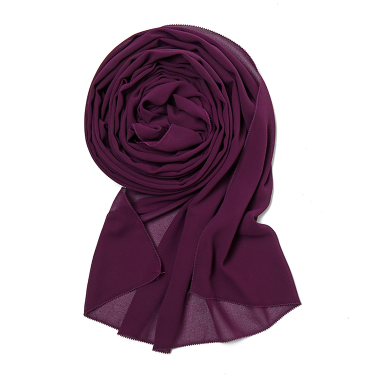 Winter satin pearl chiffon headscarf wholesale