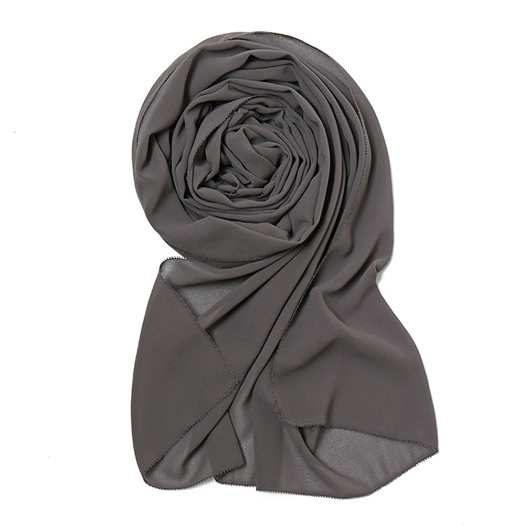 Winter satin pearl chiffon headscarf wholesale
