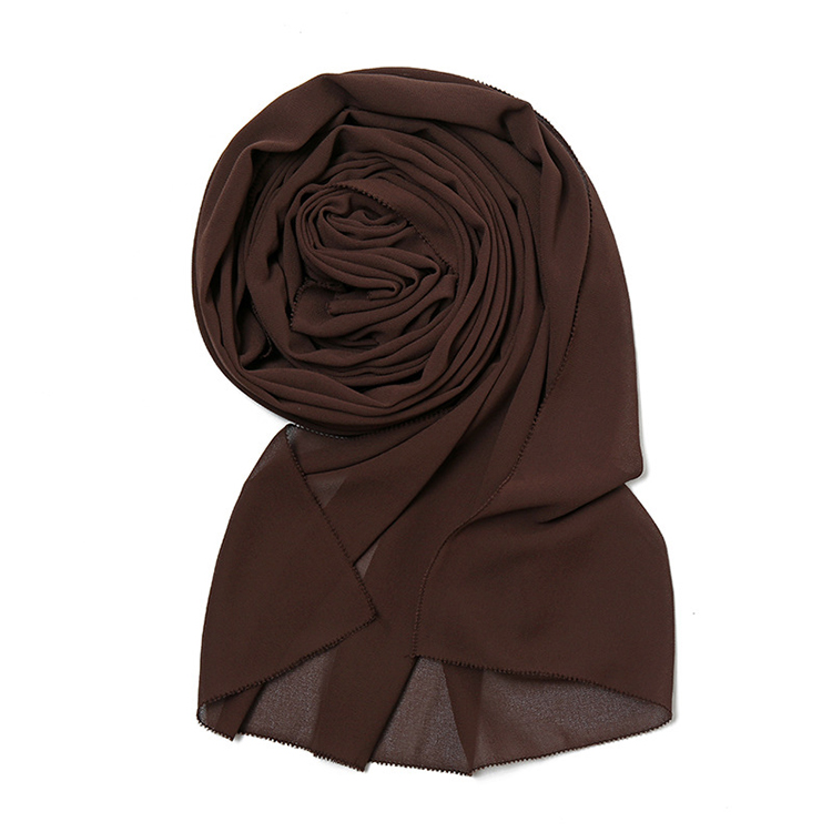 Winter satin pearl chiffon headscarf wholesale