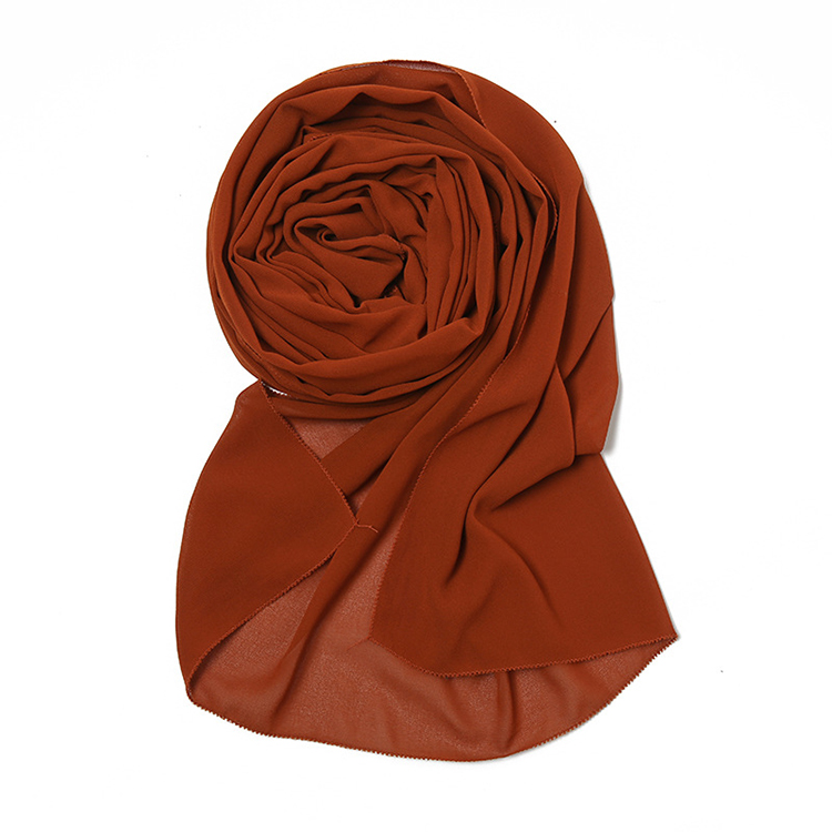 Winter satin pearl chiffon headscarf wholesale