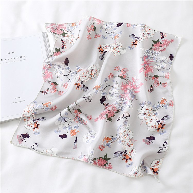 50cm Plain Printed Silk Scarf Wholesale
