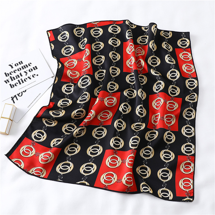 50cm Plain Printed Silk Scarf Wholesale