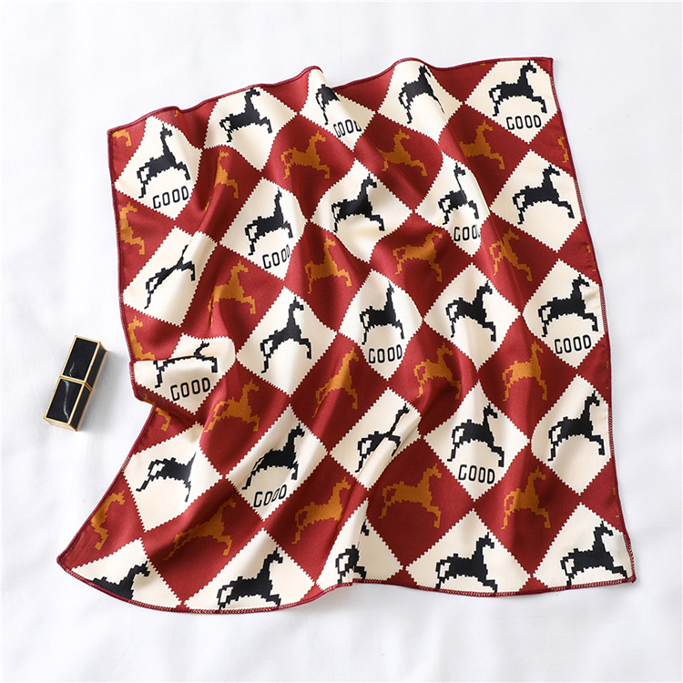 50cm Plain Printed Silk Scarf Wholesale