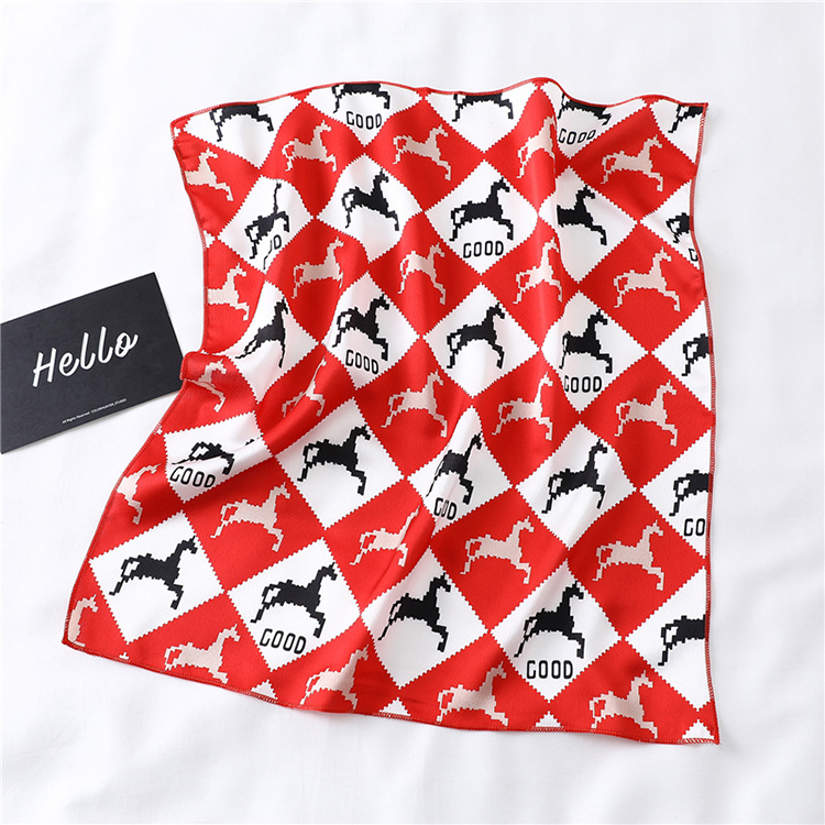50cm Plain Printed Silk Scarf Wholesale