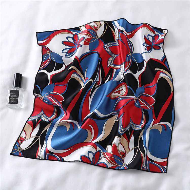 50cm Plain Printed Silk Scarf Wholesale