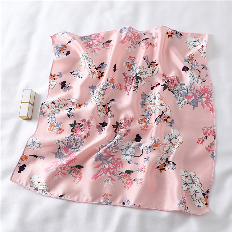 50cm Plain Printed Silk Scarf Wholesale