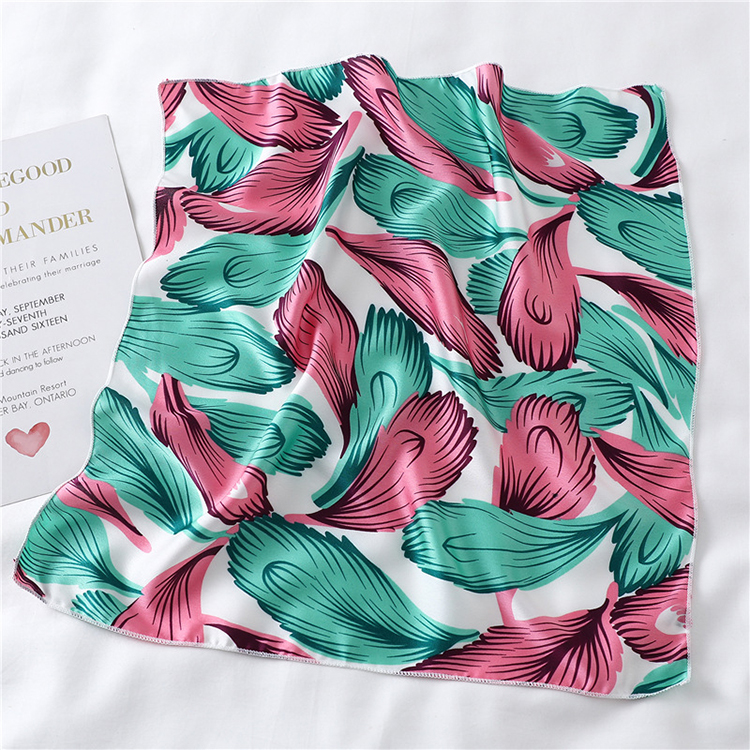 50cm Plain Printed Silk Scarf Wholesale