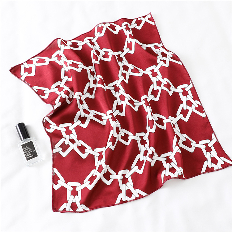 50cm Plain Printed Silk Scarf Wholesale