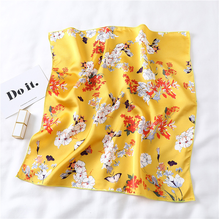 50cm Plain Printed Silk Scarf Wholesale