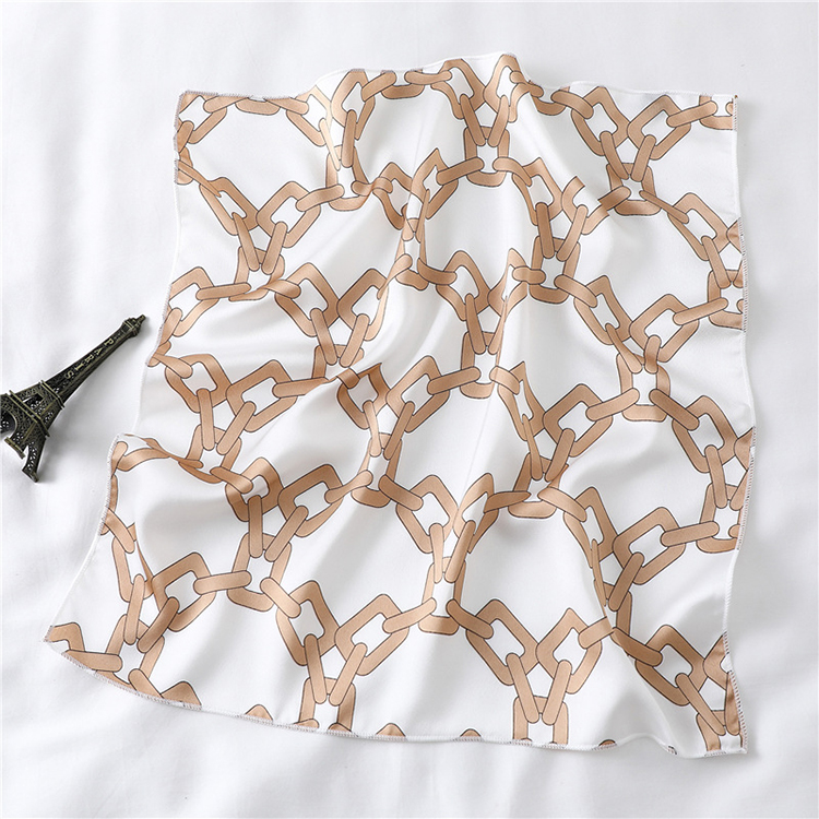 50cm Plain Printed Silk Scarf Wholesale