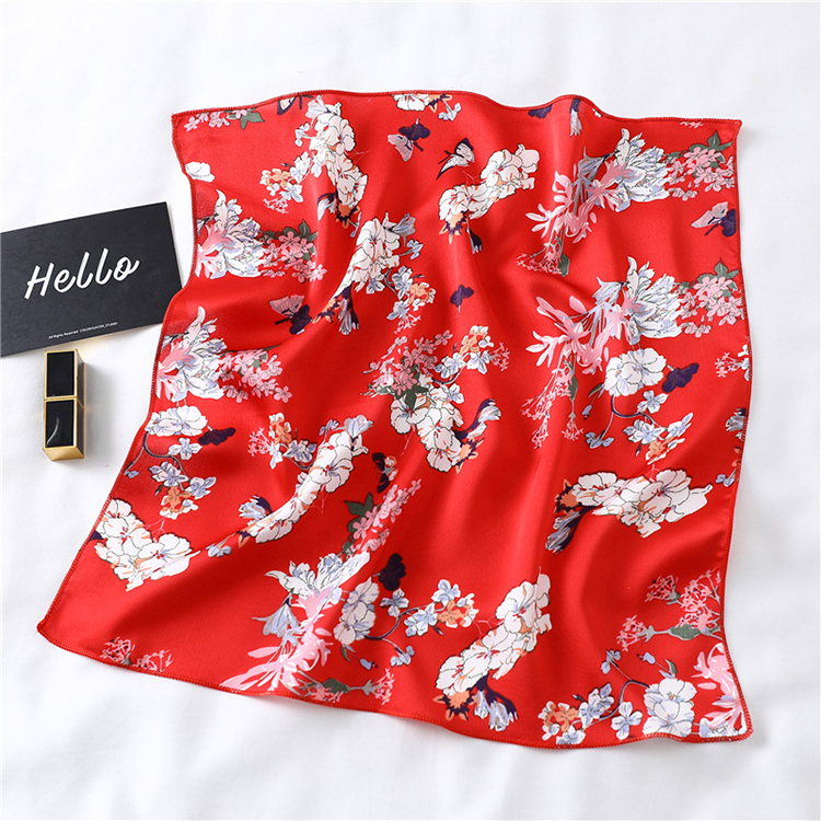 50cm Plain Printed Silk Scarf Wholesale