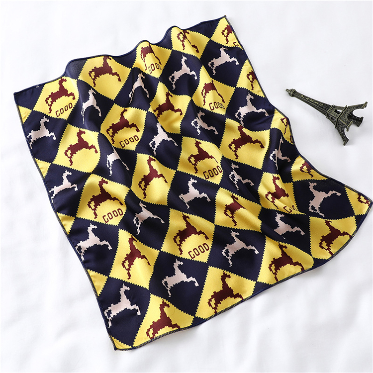 50cm Plain Printed Silk Scarf Wholesale