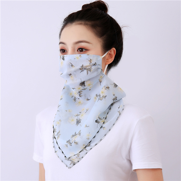 Floral print dustproof chiffon scarf wholesale