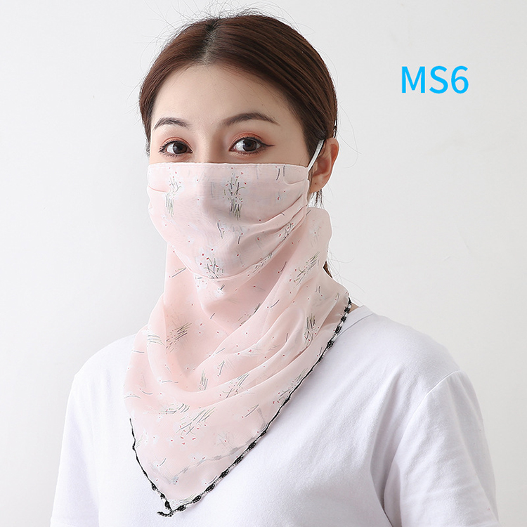 Floral print dustproof chiffon scarf wholesale