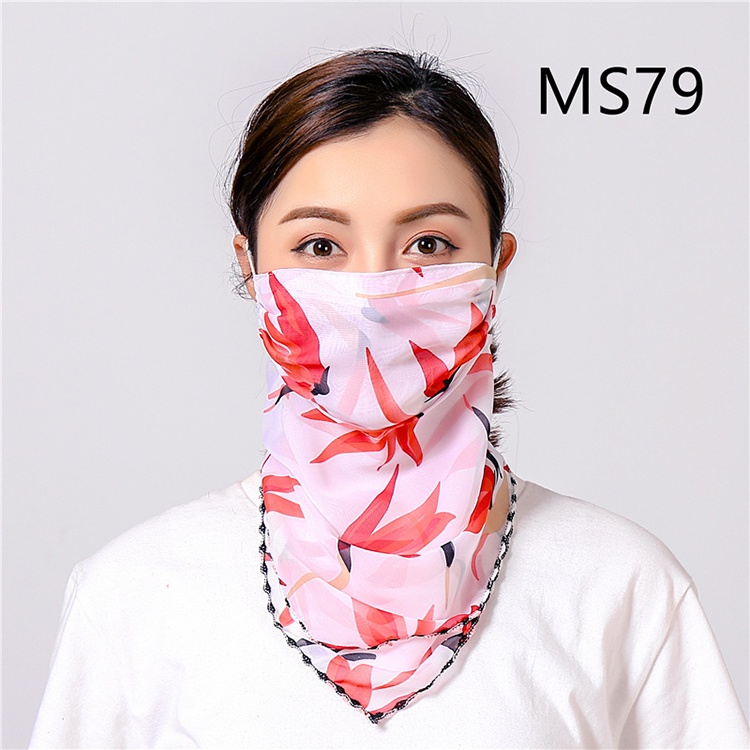 Floral print dustproof chiffon scarf wholesale