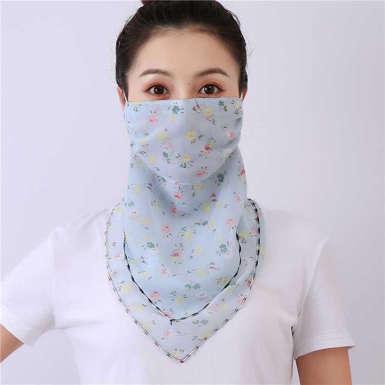 Floral print dustproof chiffon scarf wholesale